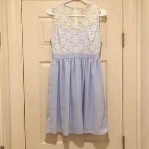 Altar’d State light blue and lace dress